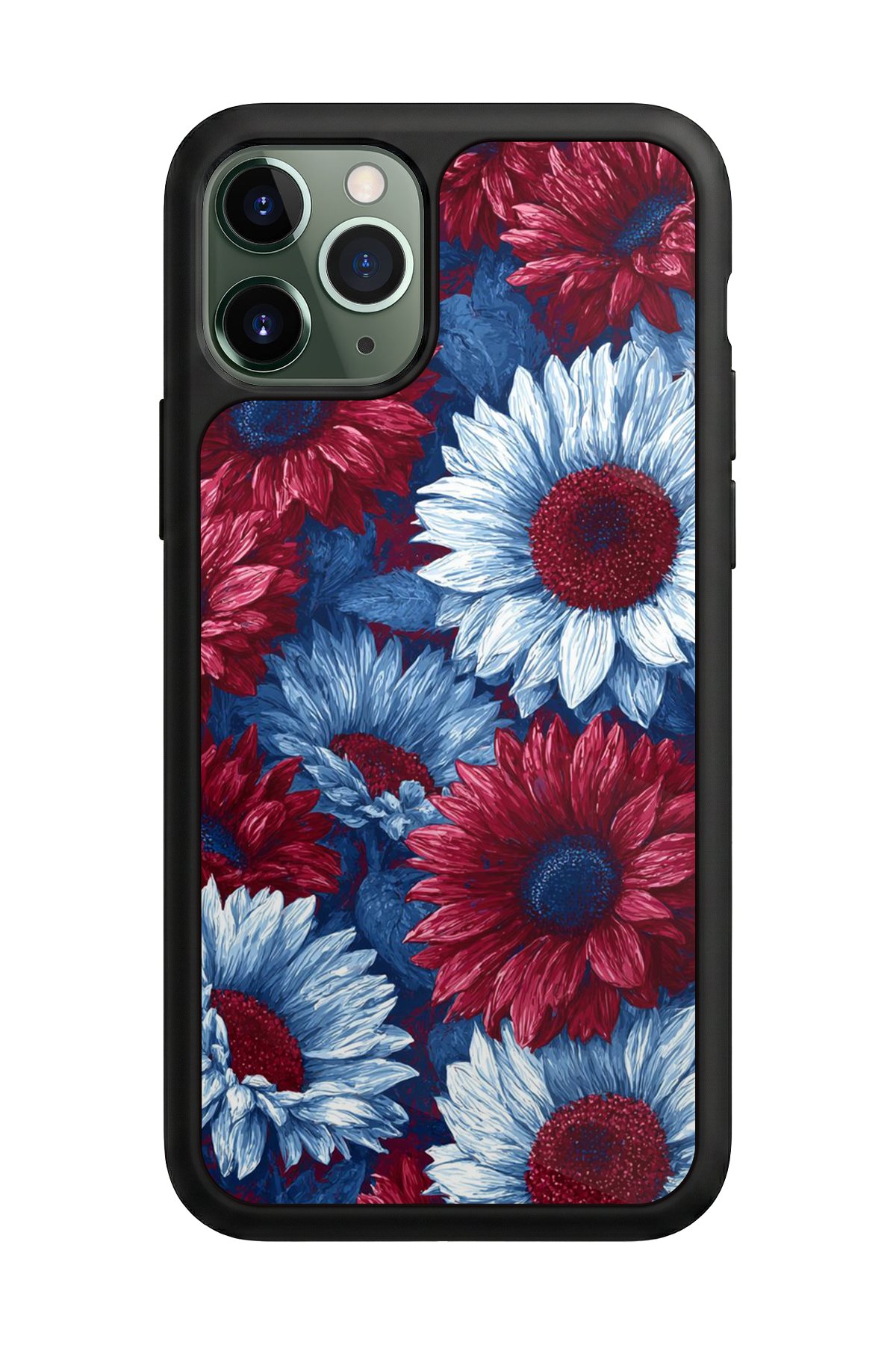 iPhone 11 Pro Max Uyumlu Cicek Tasarımlı Glossy Premium Kılıf
