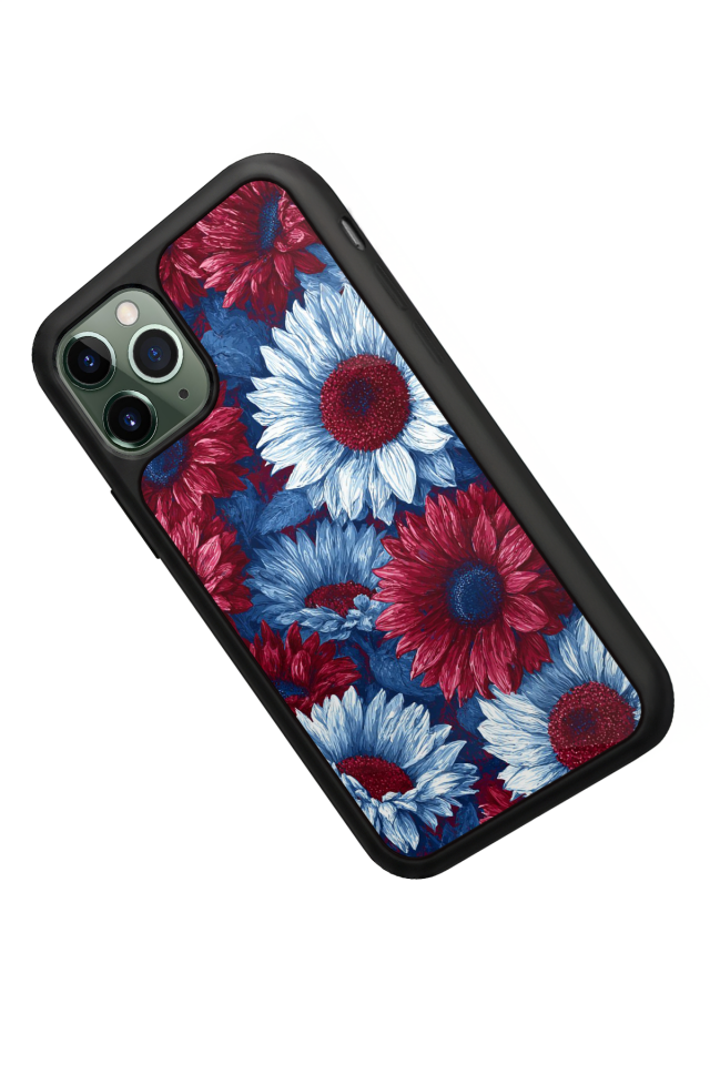 iPhone 11 Pro Max Uyumlu Cicek Tasarımlı Glossy Premium Kılıf