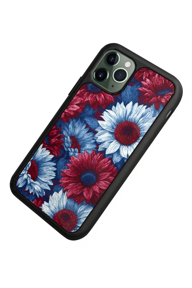 iPhone 11 Pro Max Uyumlu Cicek Tasarımlı Glossy Premium Kılıf