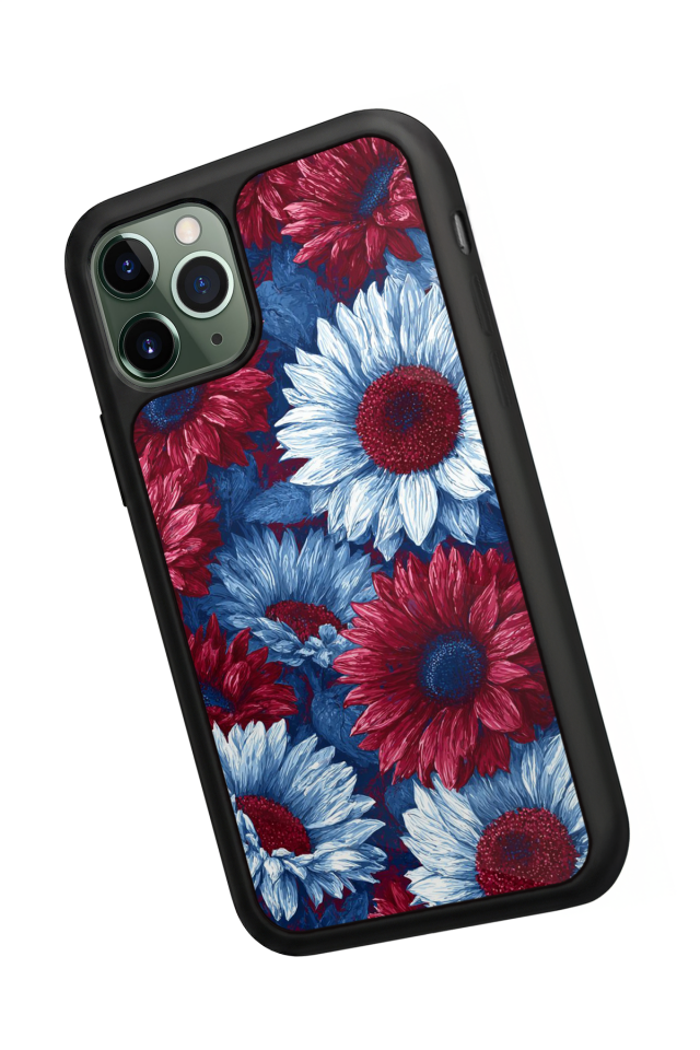 iPhone 11 Pro Max Uyumlu Cicek Tasarımlı Glossy Premium Kılıf