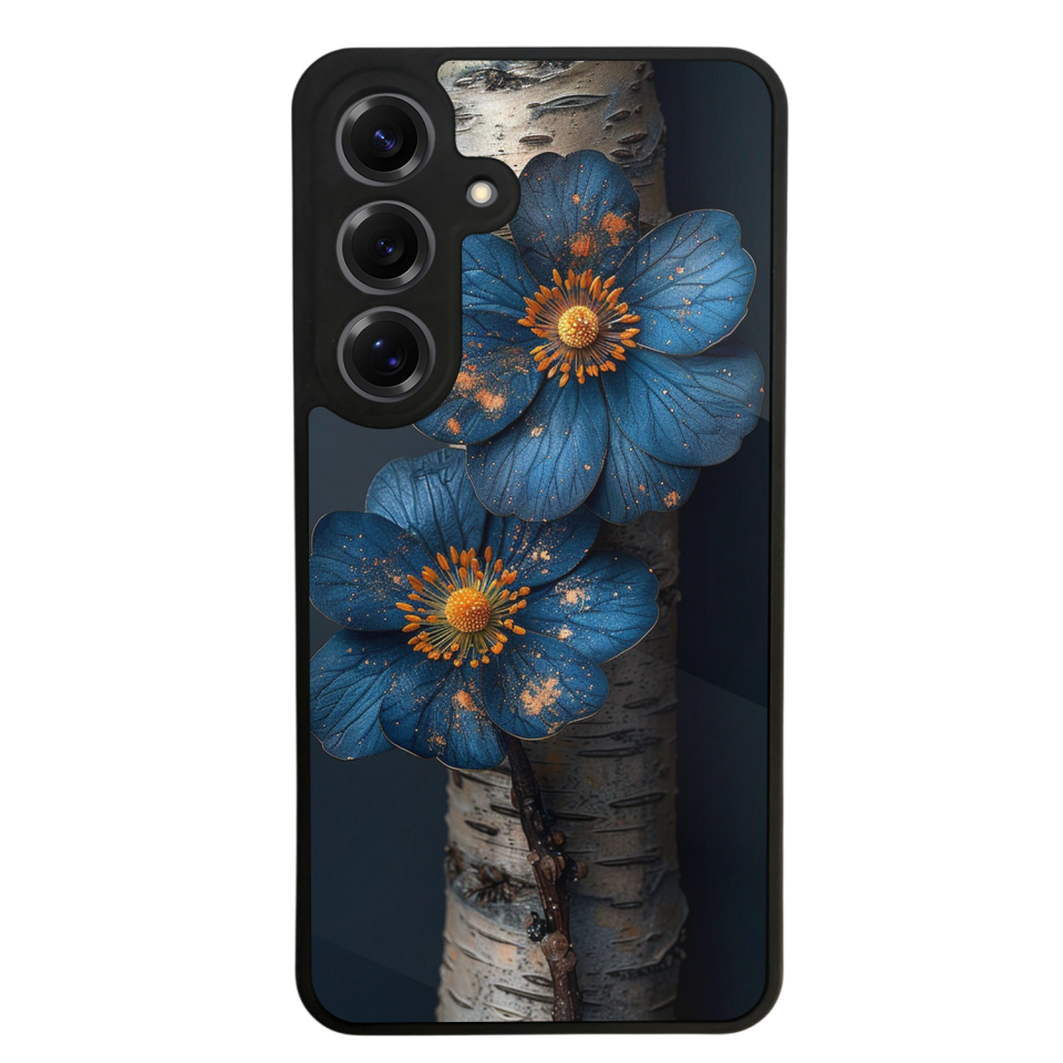 Samsung Galaxy S25 Uyumlu Cicek Tasarımlı Glossy Premium Kılıf