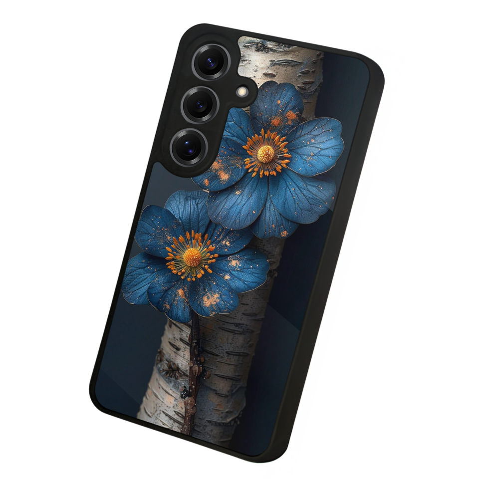 Samsung Galaxy S25 Uyumlu Cicek Tasarımlı Glossy Premium Kılıf