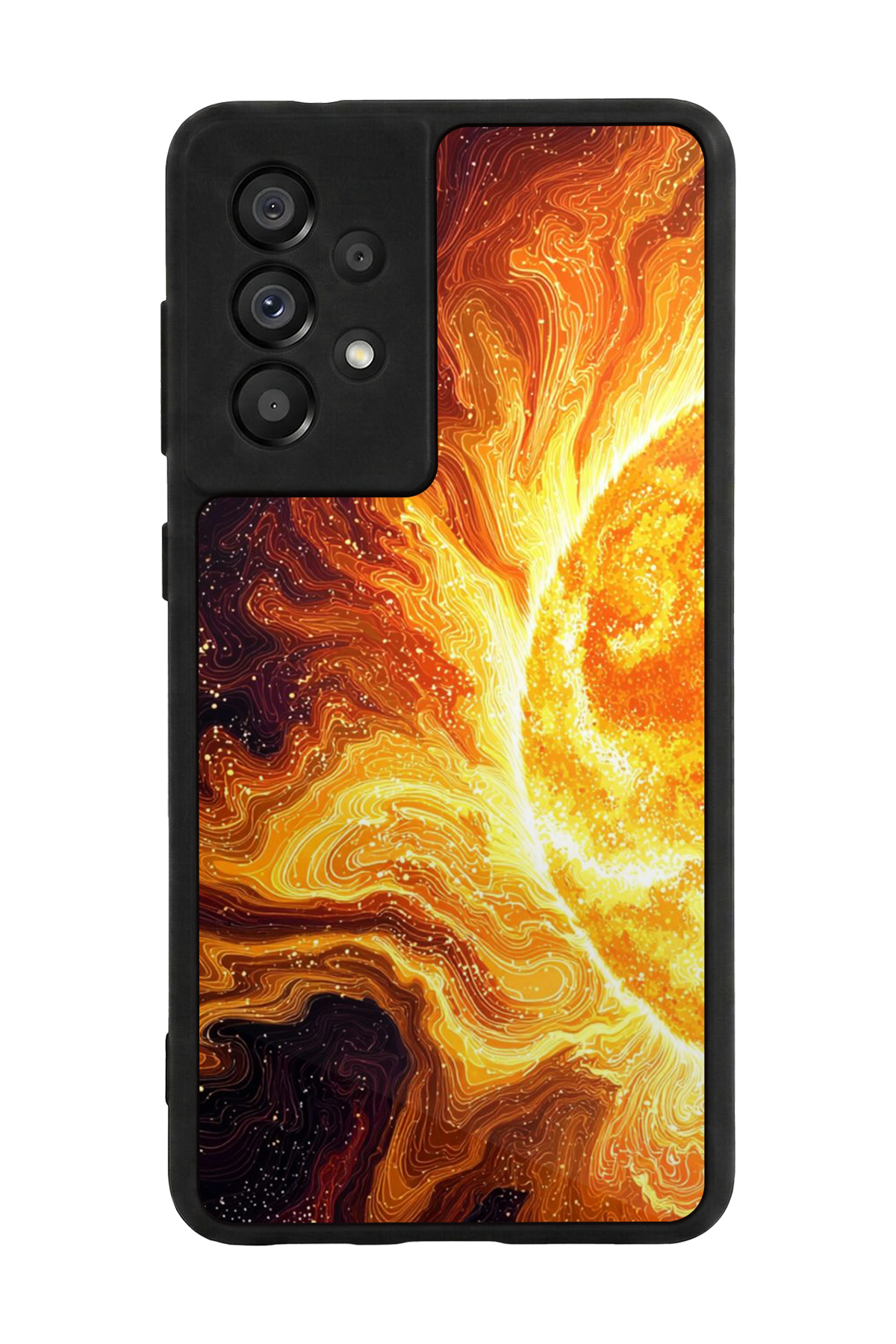 Samsung Galaxy A73 Uyumlu Güneş Tasarımlı Glossy Premium Kılıf