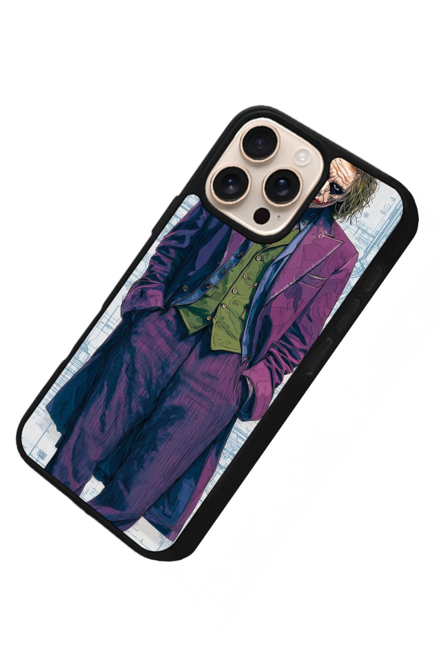 iPhone 14 Pro Uyumlu Joker Tasarımlı Glossy Premium Kılıf