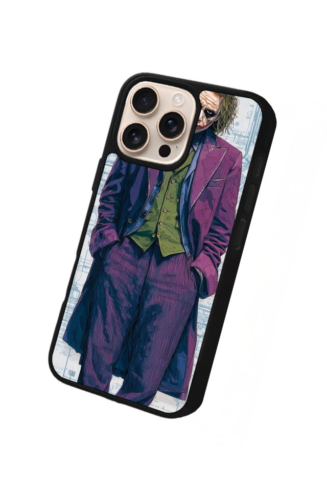 iPhone 14 Pro Uyumlu Joker Tasarımlı Glossy Premium Kılıf