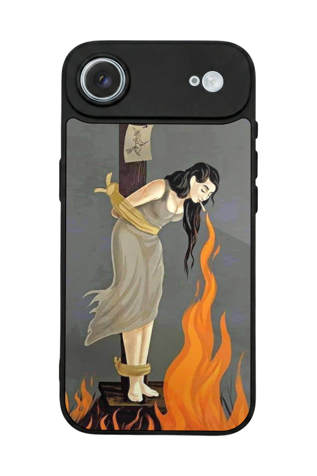iPhone 17 Air Uyumlu Kalp Love Tasarımlı Glossy Premium Kılıf