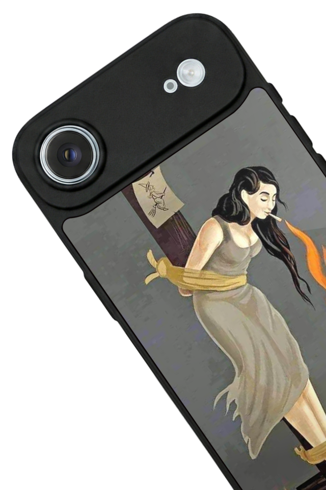 iPhone 17 Air Uyumlu Kalp Love Tasarımlı Glossy Premium Kılıf