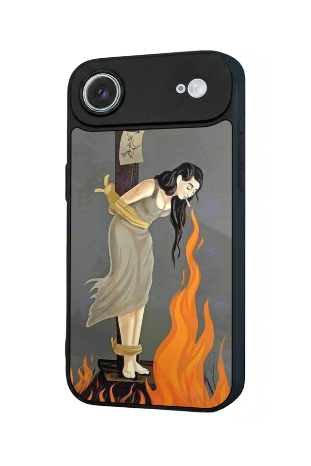 iPhone 17 Air Uyumlu Kalp Love Tasarımlı Glossy Premium Kılıf