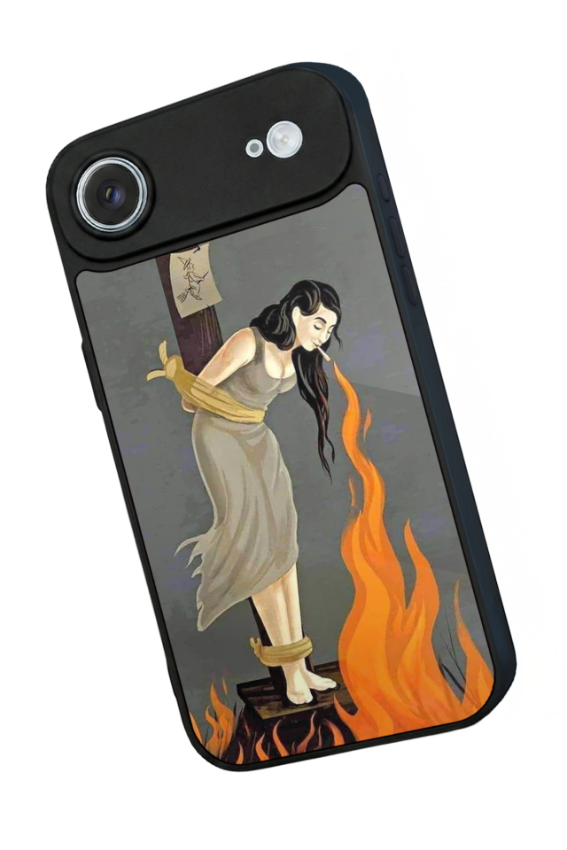iPhone 17 Air Uyumlu Kalp Love Tasarımlı Glossy Premium Kılıf