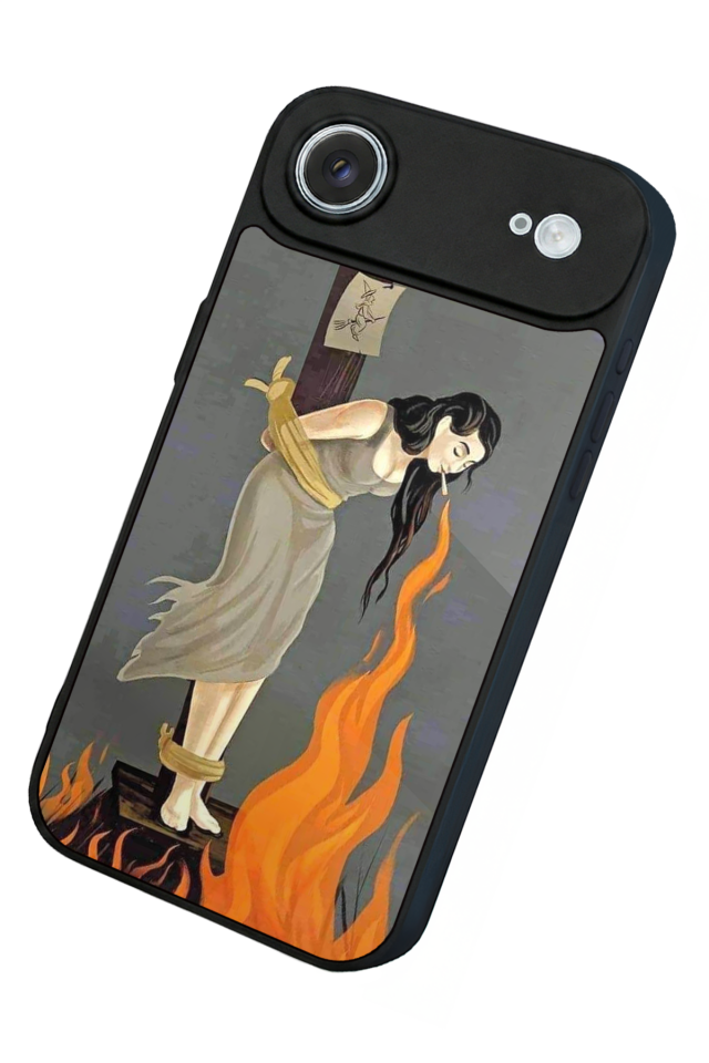 iPhone 17 Air Uyumlu Kalp Love Tasarımlı Glossy Premium Kılıf