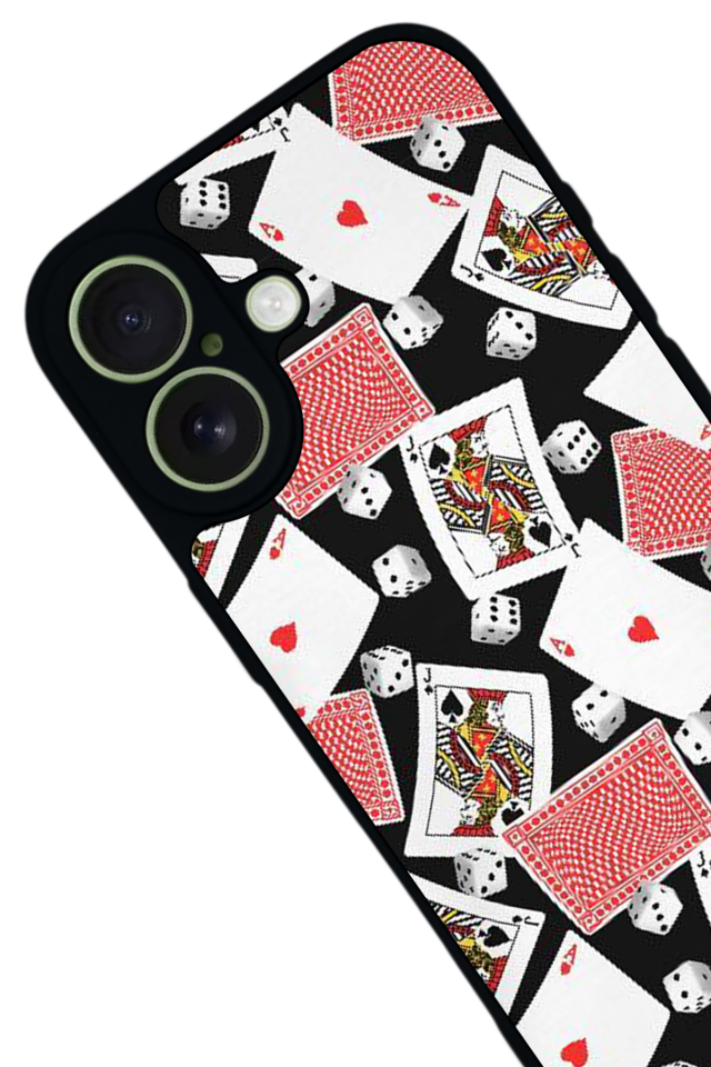 iPhone 17 Uyumlu Kart Tasarımlı Glossy Premium Kılıf