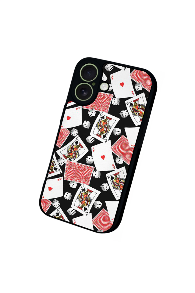 iPhone 17 Uyumlu Kart Tasarımlı Glossy Premium Kılıf