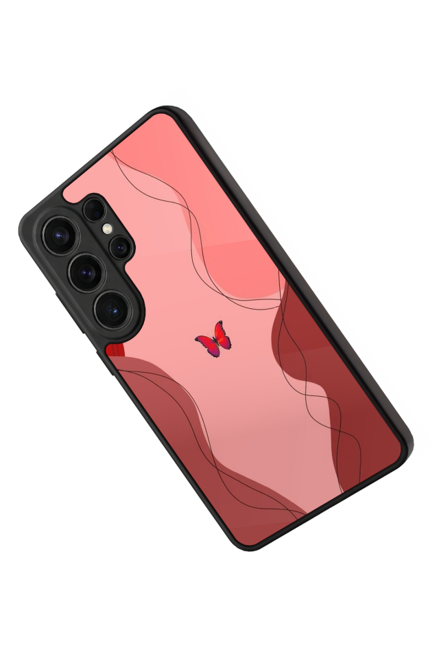 Samsung Galaxy S26 Ultra Uyumlu Kelebek Tasarımlı Glossy Premium Kılıf