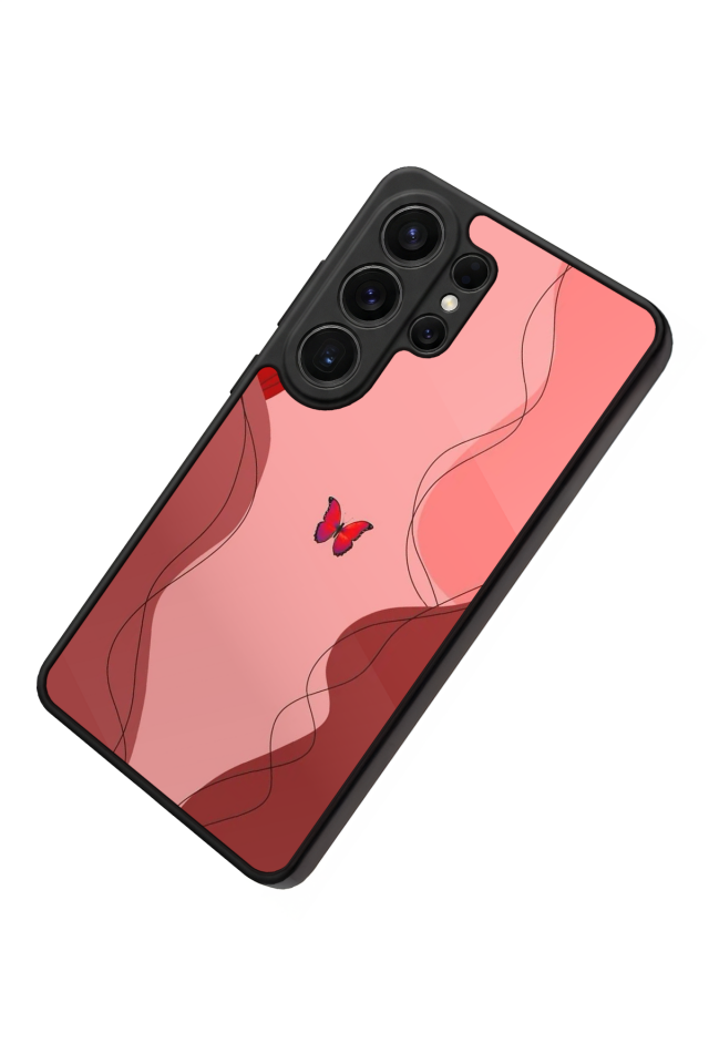 Samsung Galaxy S26 Ultra Uyumlu Kelebek Tasarımlı Glossy Premium Kılıf