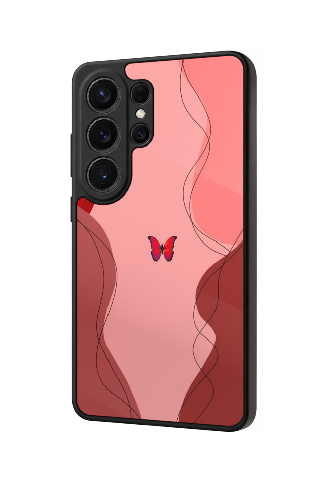 Samsung Galaxy S26 Ultra Uyumlu Kelebek Tasarımlı Glossy Premium Kılıf