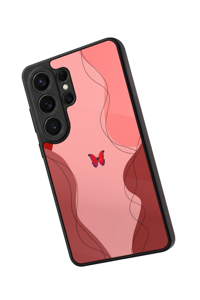 Samsung Galaxy S26 Ultra Uyumlu Kelebek Tasarımlı Glossy Premium Kılıf