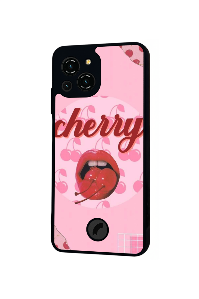 Reeder S23 Pro Max Uyumlu Kiraz Tasarımlı Glossy Premium Kılıf
