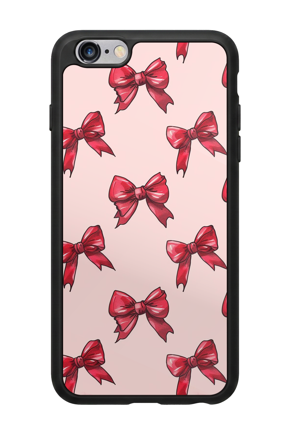 iPhone 6s Plus Uyumlu Kurdele Tasarımlı Glossy Premium Kılıf
