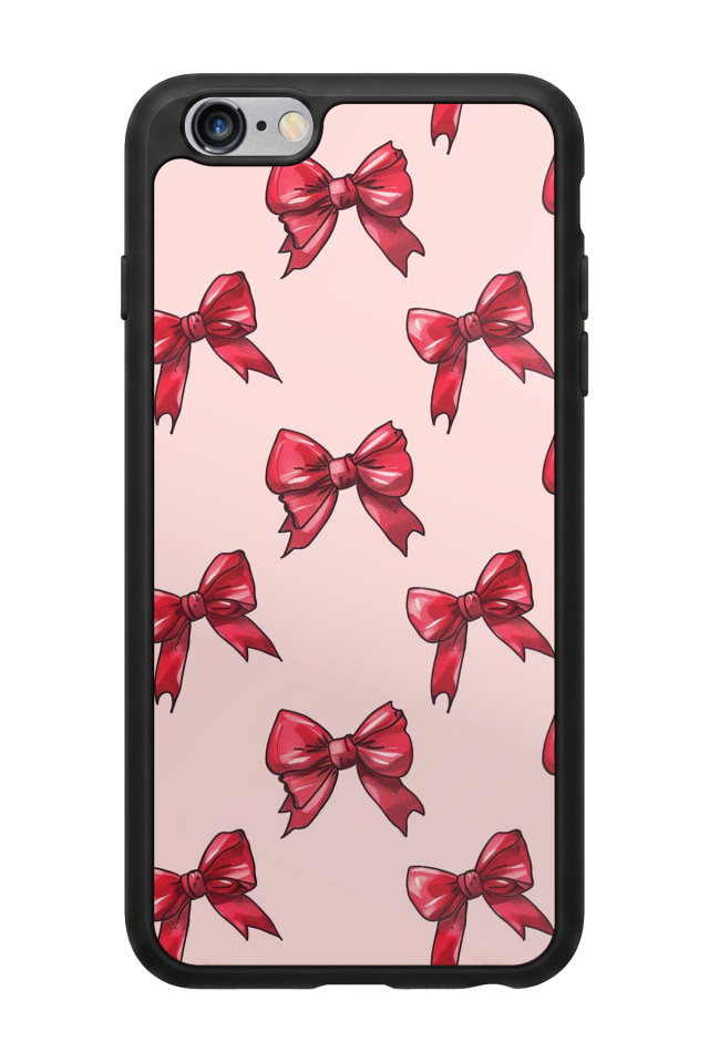 iPhone 6s Plus Uyumlu Kurdele Tasarımlı Glossy Premium Kılıf