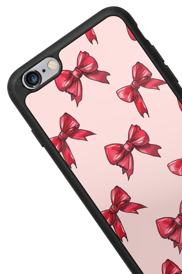 iPhone 6s Plus Uyumlu Kurdele Tasarımlı Glossy Premium Kılıf