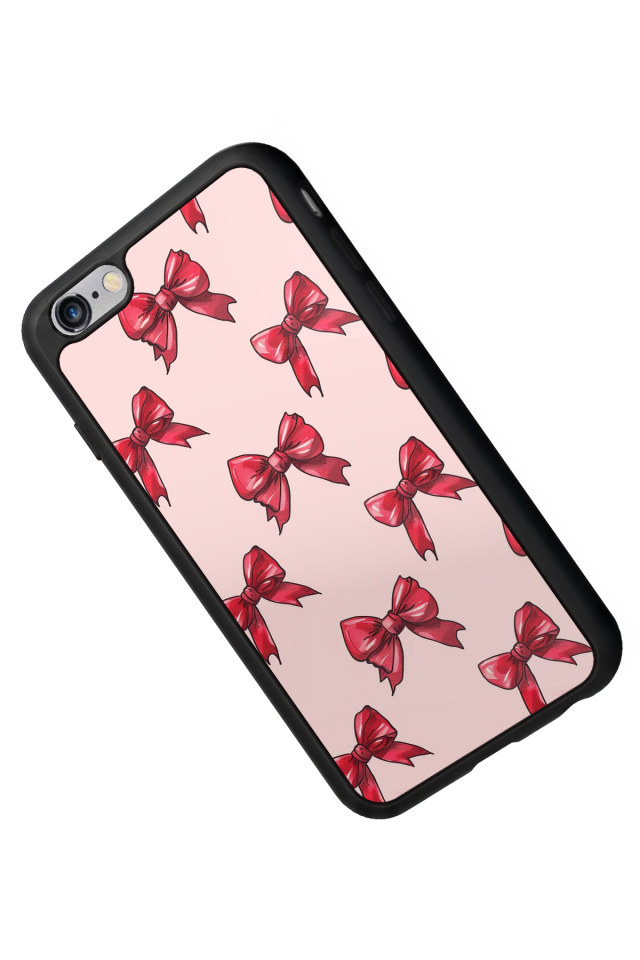 iPhone 6s Plus Uyumlu Kurdele Tasarımlı Glossy Premium Kılıf