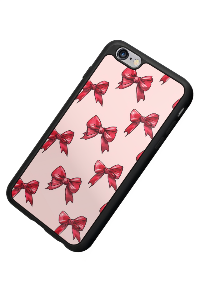 iPhone 6s Plus Uyumlu Kurdele Tasarımlı Glossy Premium Kılıf