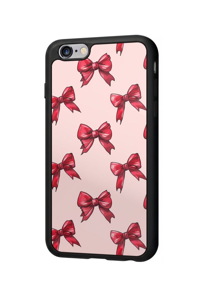 iPhone 6s Plus Uyumlu Kurdele Tasarımlı Glossy Premium Kılıf