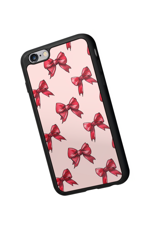 iPhone 6s Plus Uyumlu Kurdele Tasarımlı Glossy Premium Kılıf
