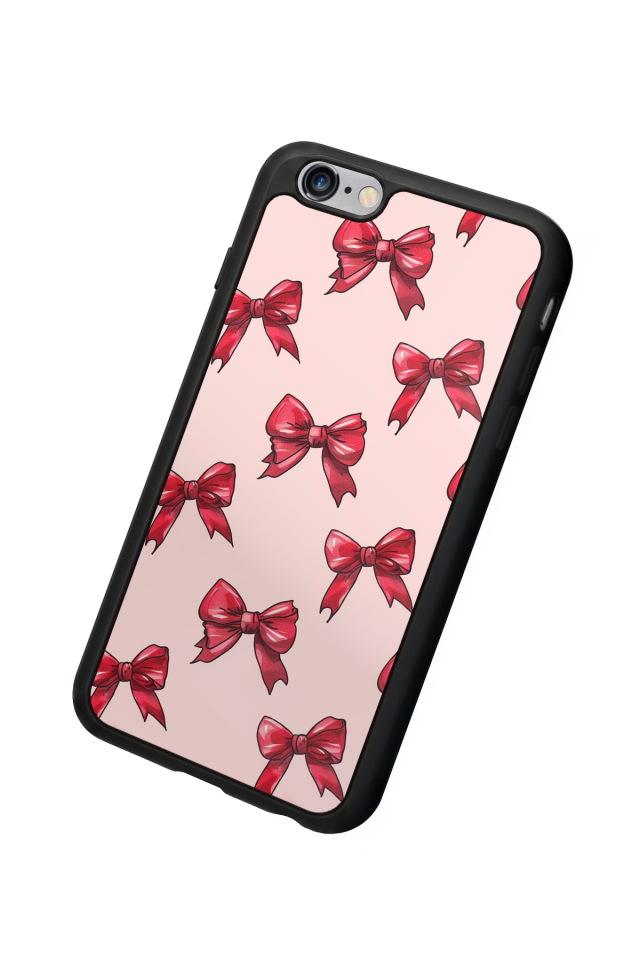 iPhone 6s Plus Uyumlu Kurdele Tasarımlı Glossy Premium Kılıf