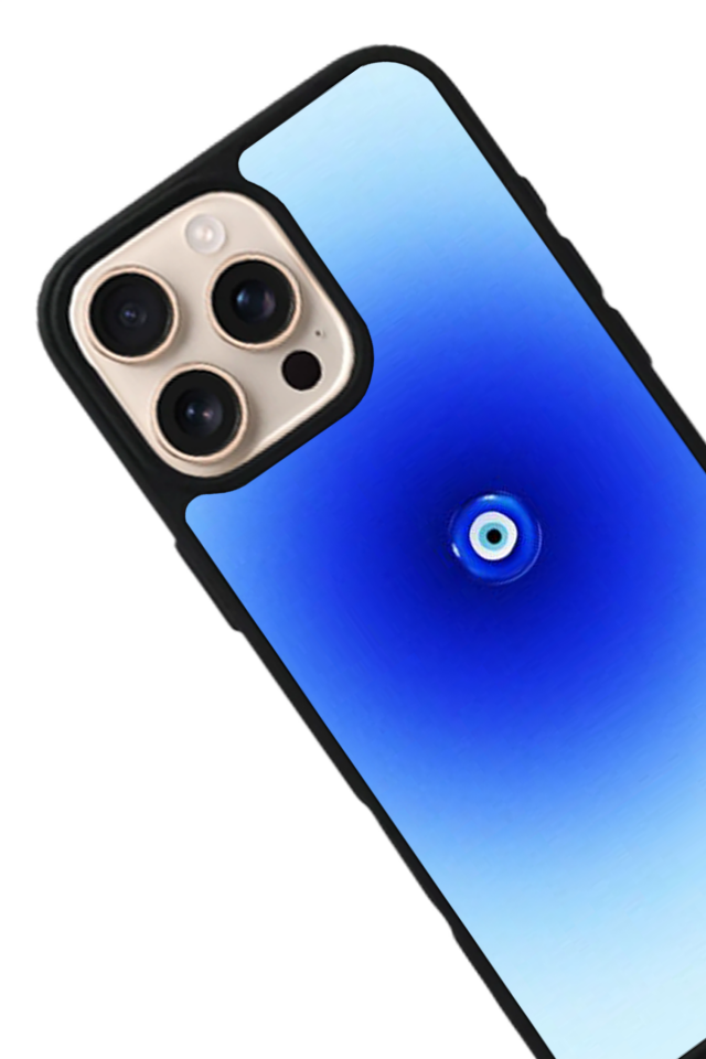 iPhone 16 Pro Max Uyumlu Nazar Tasarımlı Glossy Premium Kılıf