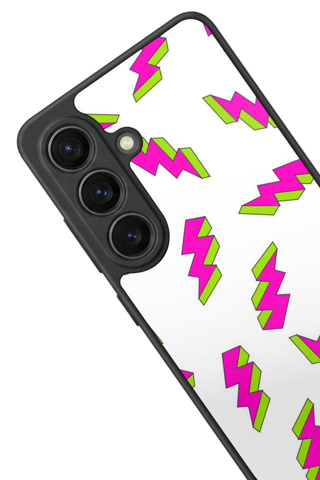 Samsung Galaxy S26 Uyumlu Simsek Tasarımlı Glossy Premium Kılıf
