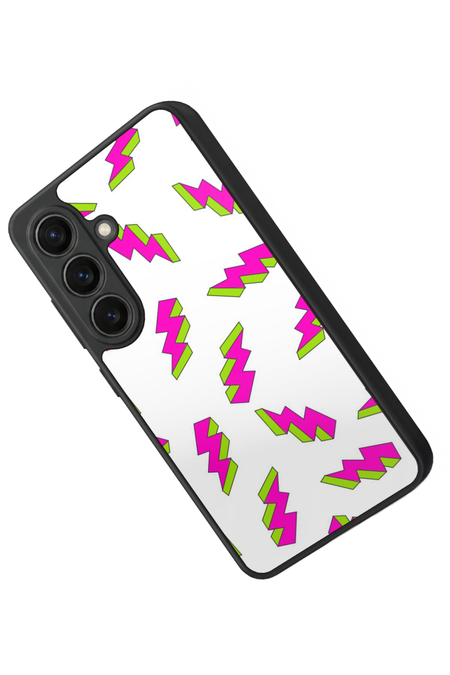 Samsung Galaxy S26 Uyumlu Simsek Tasarımlı Glossy Premium Kılıf