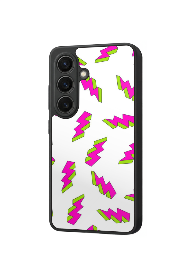Samsung Galaxy S26 Uyumlu Simsek Tasarımlı Glossy Premium Kılıf