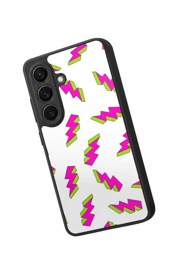 Samsung Galaxy S26 Uyumlu Simsek Tasarımlı Glossy Premium Kılıf