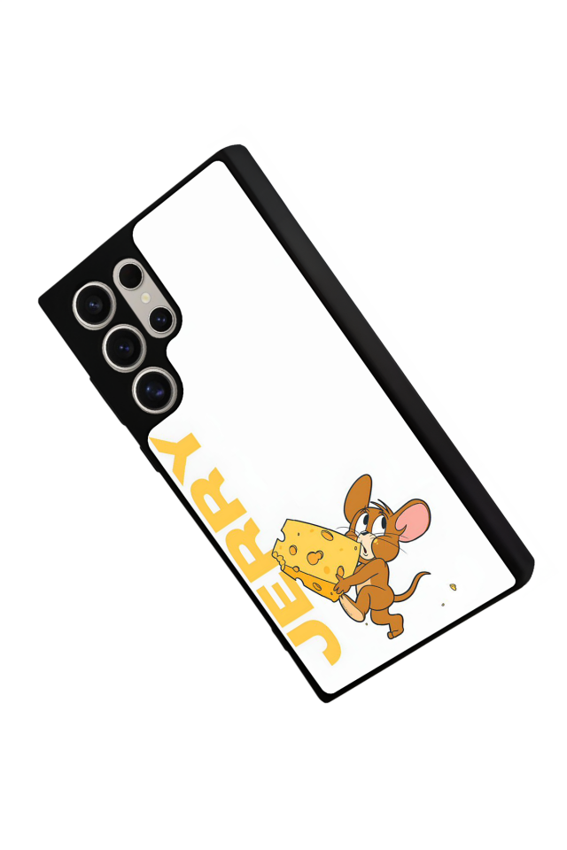 Samsung Galaxy S23 Ultra Uyumlu Tom And Jerry Tasarımlı Glossy Premium Kılıf