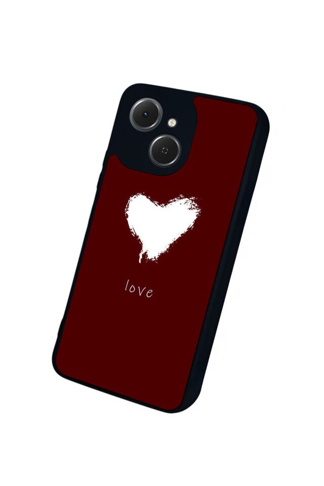 Tecno Spark 40C Uyumlu Kalp Love Tasarımlı Glossy Premium Kılıf