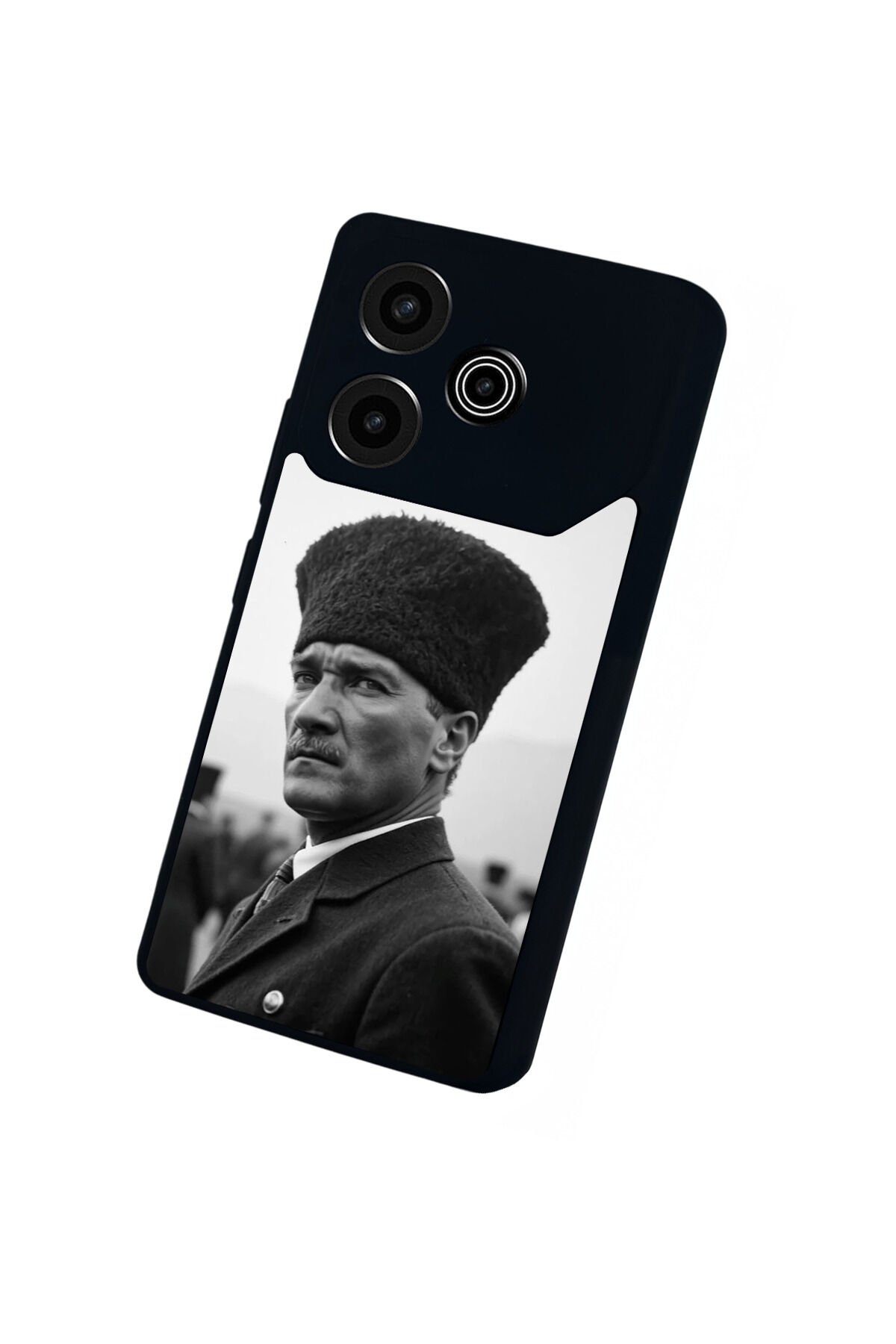 Tecno Pova 6 Uyumlu Mustafa Kemal Ataturk Tasarımlı Glossy Premium Kılıf