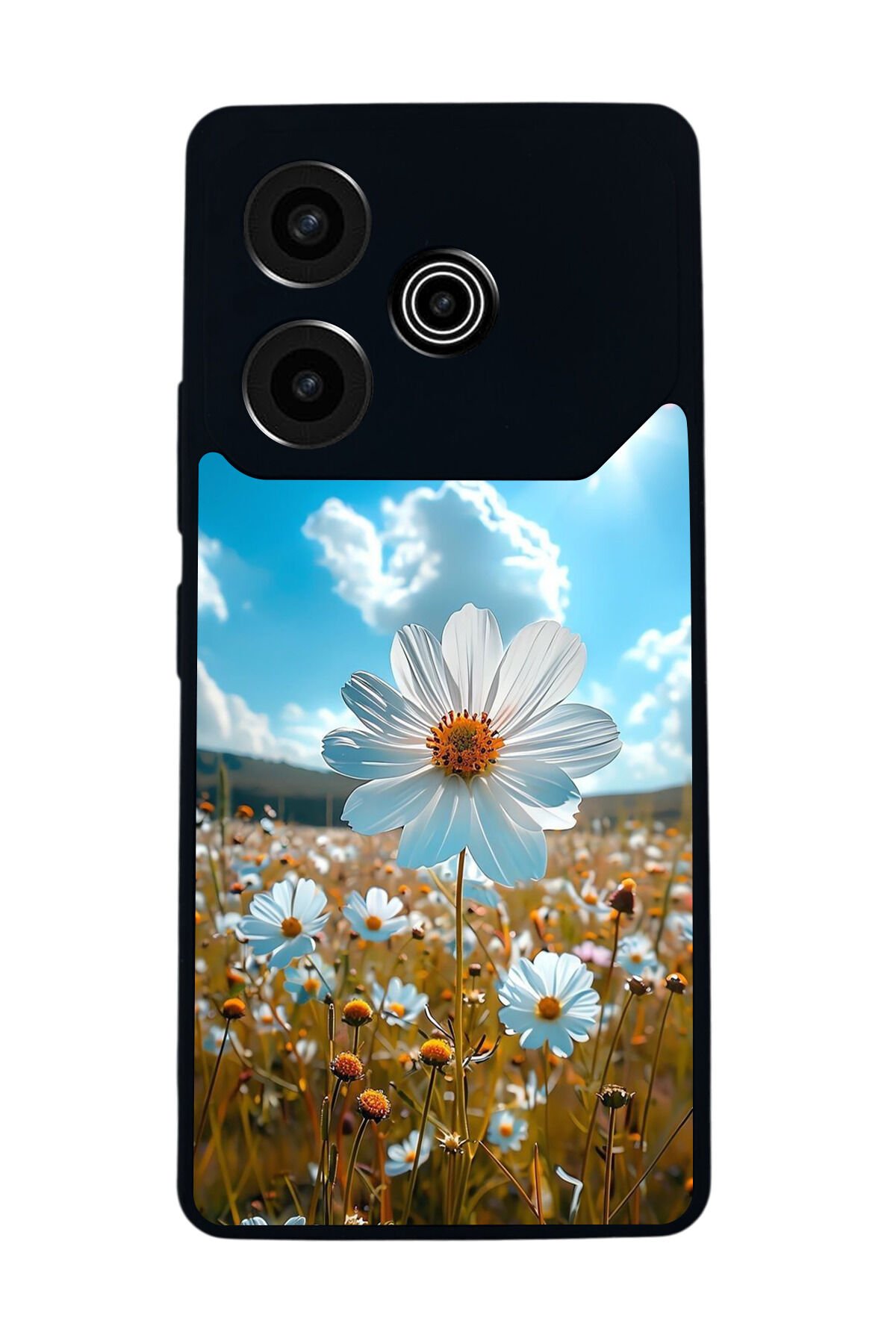 Tecno Pova 6 Uyumlu Cicek Tasarımlı Glossy Premium Kılıf