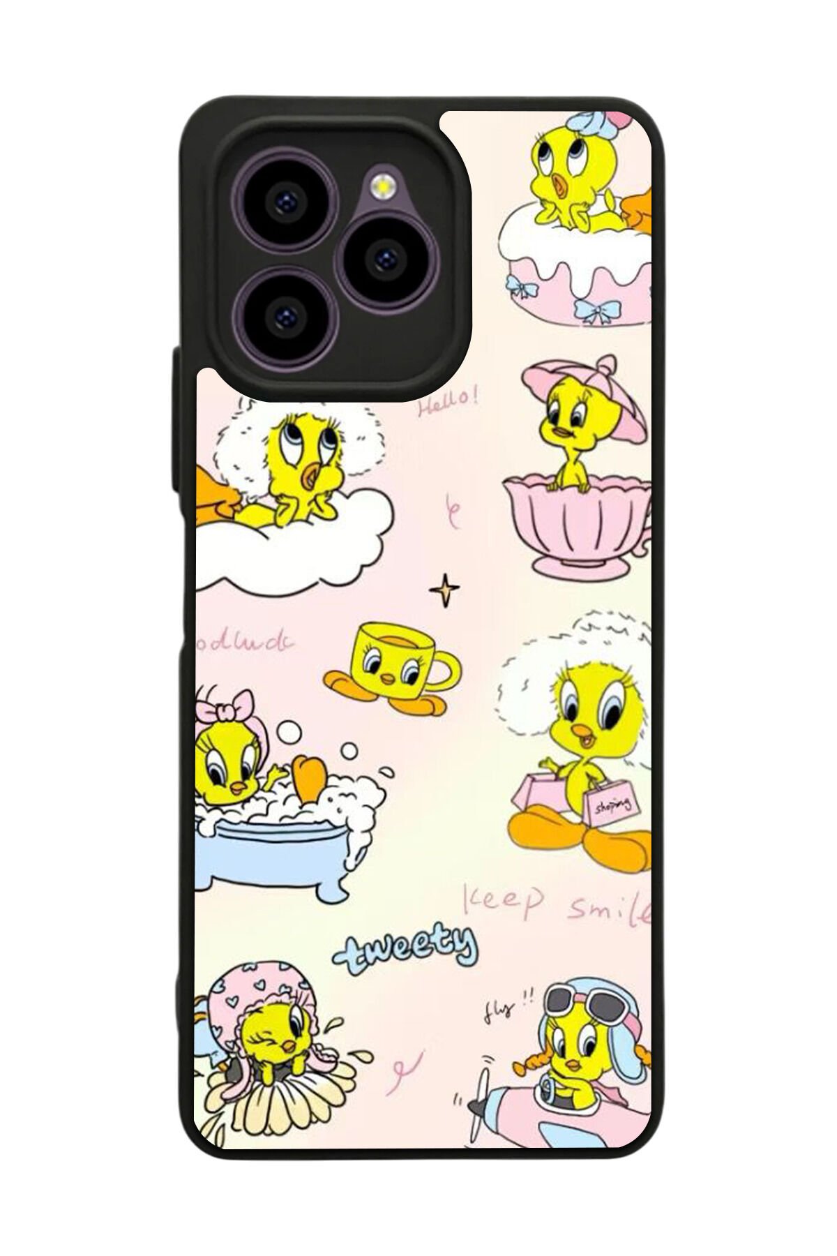 Omix X6 Uyumlu Tweety Tasarımlı Glossy Premium Kılıf