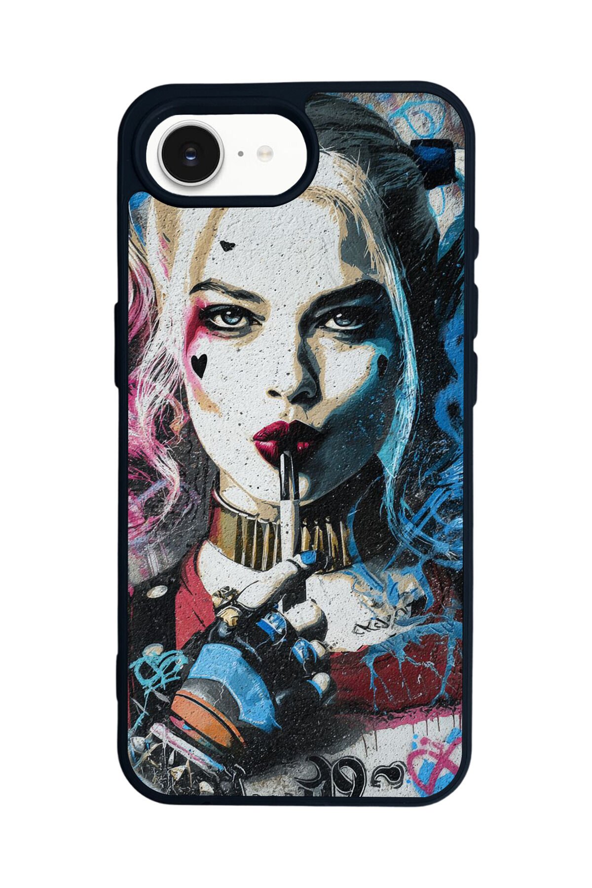 iPhone 16E Uyumlu HarleyQueen Tasarımlı Glossy Premium Kılıf