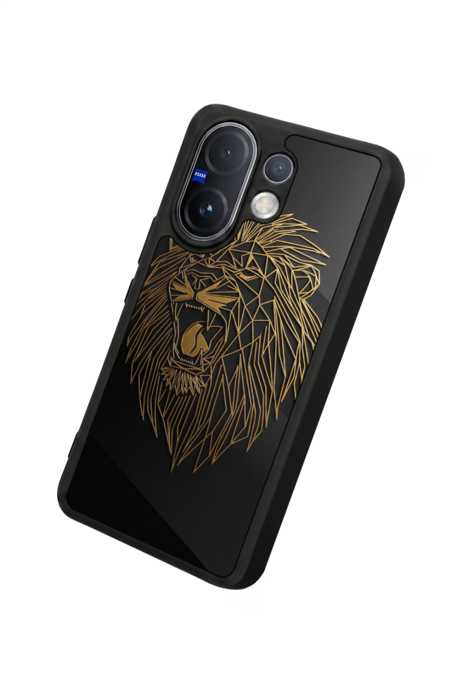 Vivo V60 Uyumlu Aslan Tasarımlı Glossy Premium Kılıf