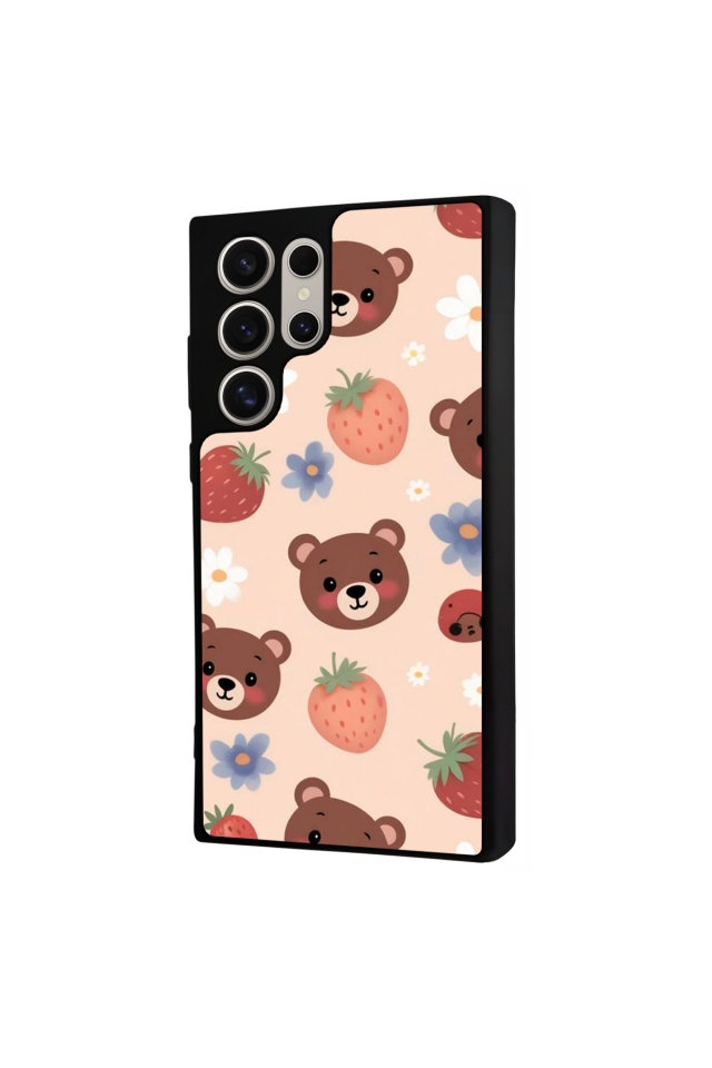 Samsung Galaxy S24 Ultra Uyumlu Ayı Tasarımlı Glossy Premium Kılıf