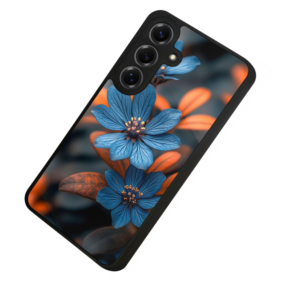 Samsung Galaxy S25 Uyumlu Cicek Tasarımlı Glossy Premium Kılıf