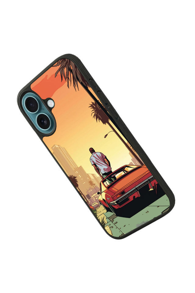 iPhone 16 Plus Uyumlu GTA Tasarımlı Glossy Premium Kılıf