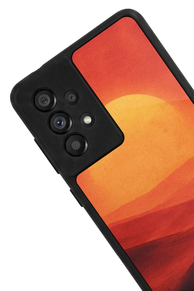 Samsung Galaxy A73 Uyumlu Güneş Tasarımlı Glossy Premium Kılıf