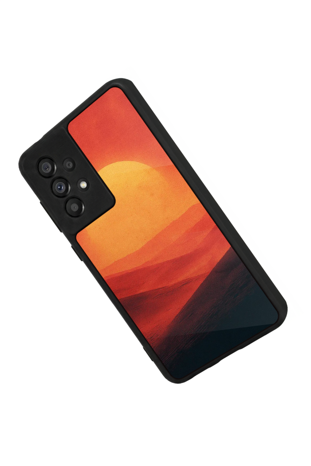 Samsung Galaxy A73 Uyumlu Güneş Tasarımlı Glossy Premium Kılıf
