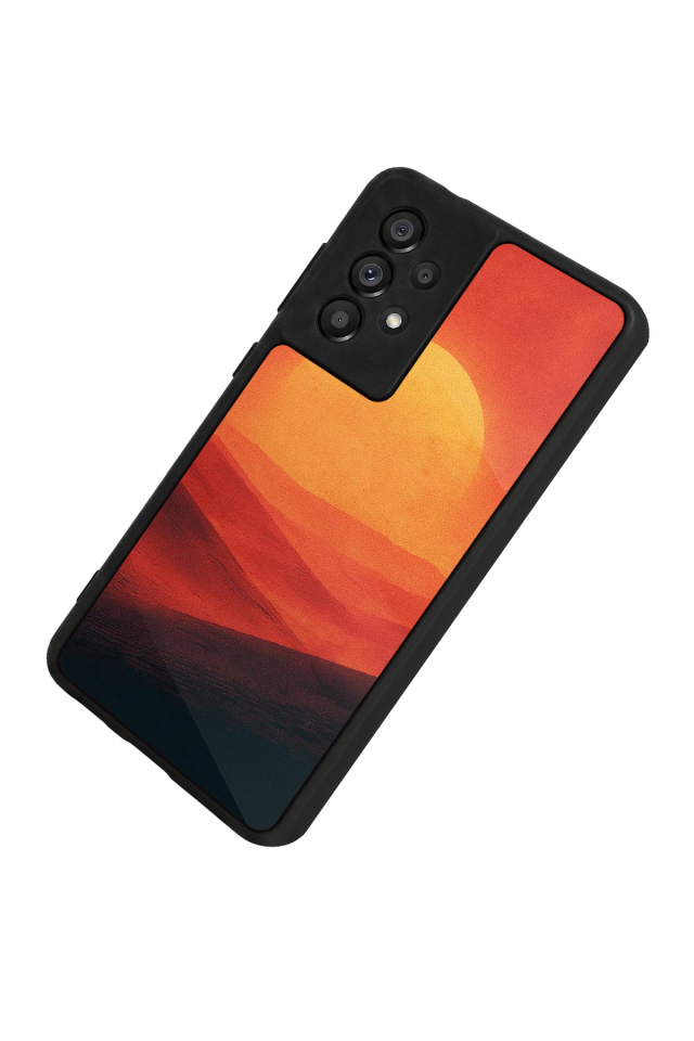 Samsung Galaxy A73 Uyumlu Güneş Tasarımlı Glossy Premium Kılıf