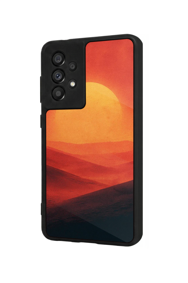 Samsung Galaxy A73 Uyumlu Güneş Tasarımlı Glossy Premium Kılıf