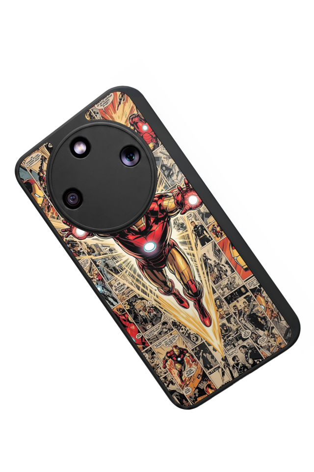 Honor Magic 8 Lite Uyumlu Iron Man ( Demir Adam ) Tasarımlı Glossy Premium Kılıf
