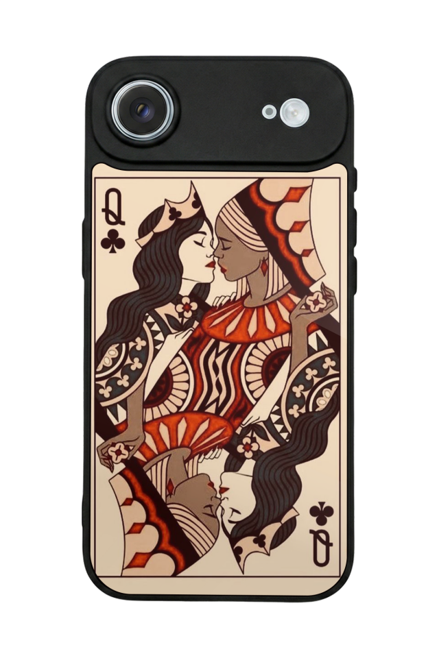 iPhone 17 Air Uyumlu  Kalp Love Tasarımlı Glossy Premium Kılıf